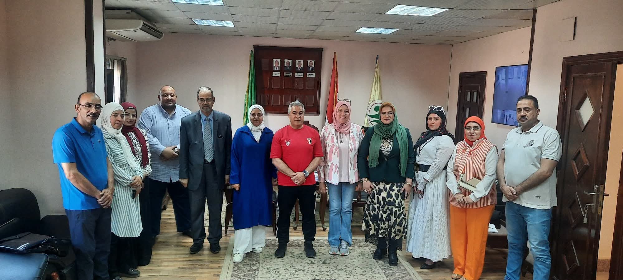 زياره فريق مركز ضمان الجوده لكليه العلوم الرياضية بجامعة المنوفية