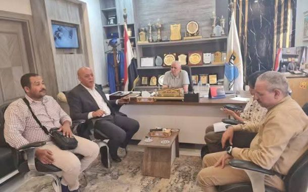 رئيس شركة مياه الشرب والصرف الصحي بقنا يستقبل النائب مصطفى محمود عضو مجلس النواب
