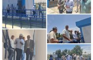 نائب محافظ قنا ورئيس شركة مياه قنا يتابعان أعمال محطة مياه خزام المدمجة بقوص