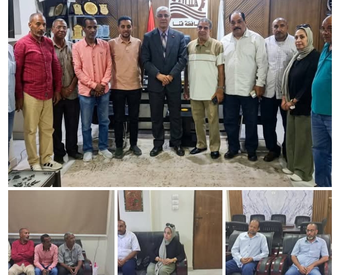 مدير تعليم قنا يستقبل أعضاء لجنة النظام والمراقبة للشهادة الإعدادية