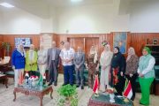 فريق مركز ضمان الجوده فى زياره لكليه الاقتصاد المنزلي بجامعة المنوفية