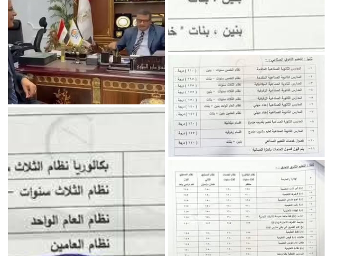 محافظ قنا يعتمد تنسيق القبول بالمدارس الثانوية للعام الدراسي 2026/2027