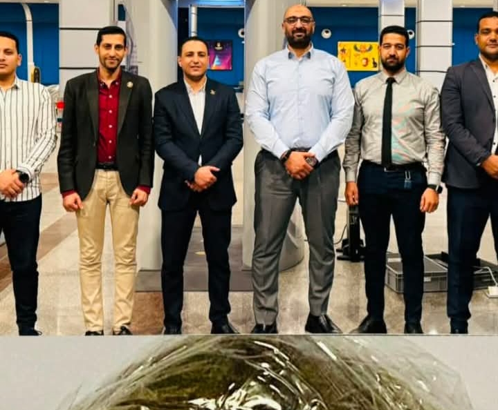 جمارك مطار الغردقه تضبط كمية من مخدرالحشيش
