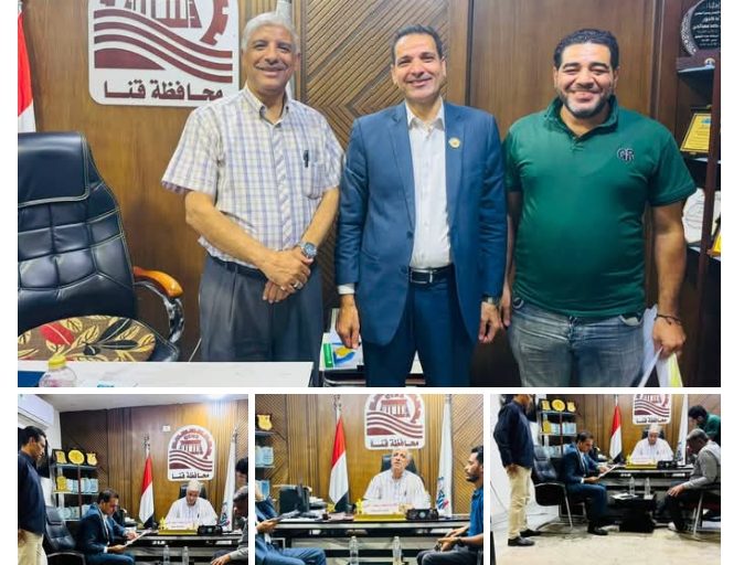 ‏وكيل تعليم قنا يستقبل النائب نان نصر الله بديوان المديرية