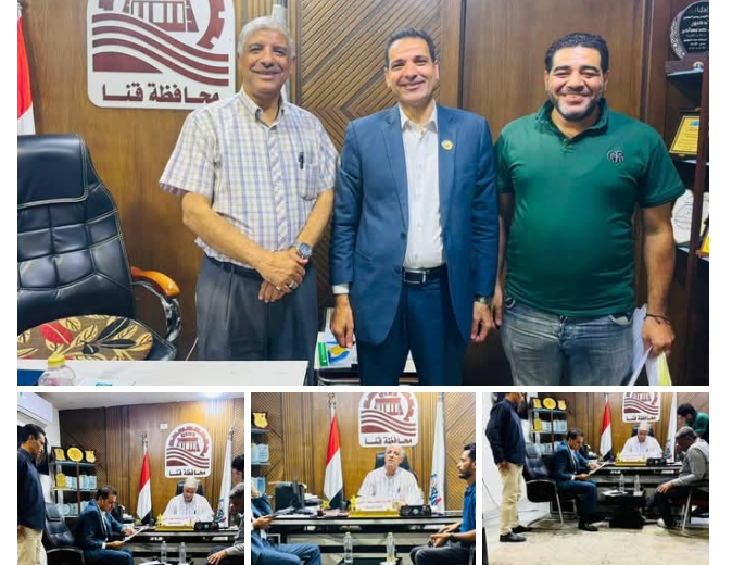 ‏وكيل تعليم قنا يستقبل النائب نان نصر الله بديوان المديرية