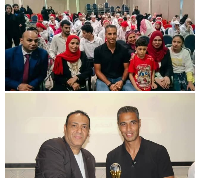 الإتحاد العام لشباب العمال يكرم الحكم الدولى امين عمر